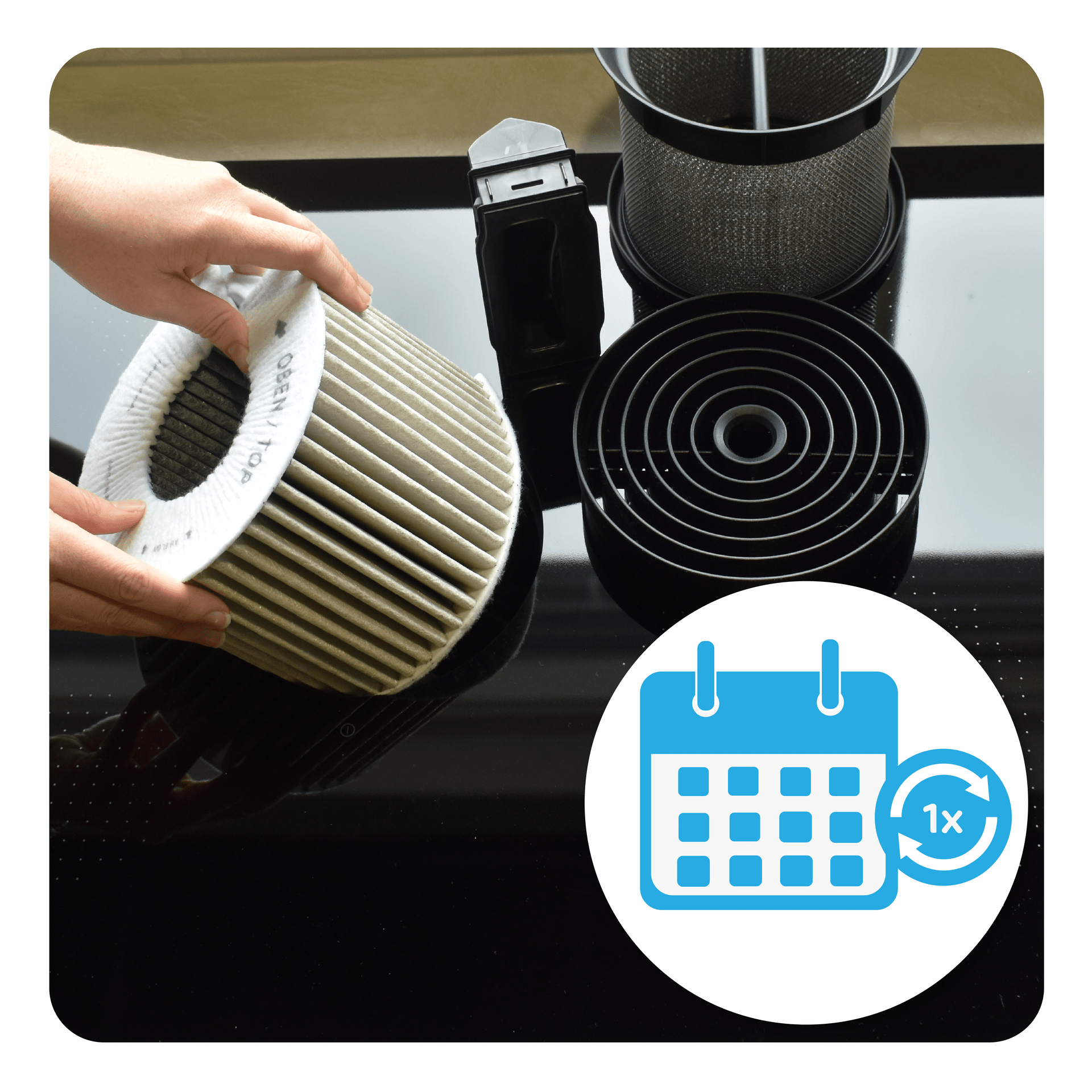 CleanAir Plus Aktivkohlefilter geeignet für Bosch 17004035 / DIZ1JX1B6 (3St.)