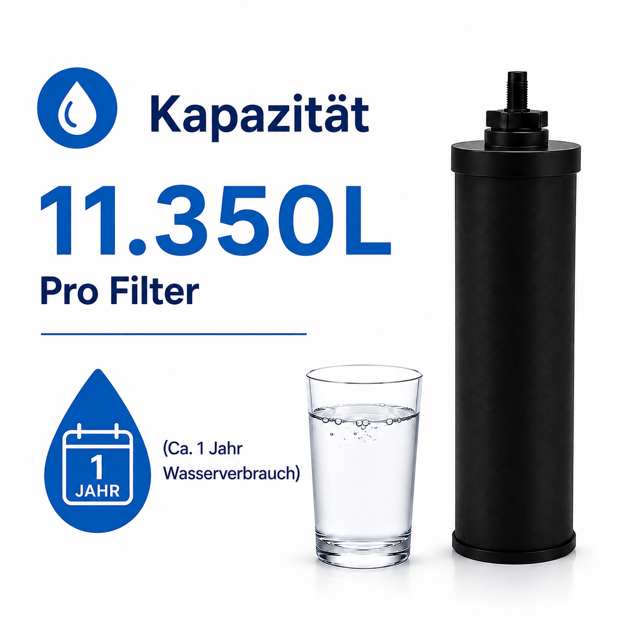 Wasserfilter (2St.) geeignet für Schwerkraftfiltersystem AS-WD010