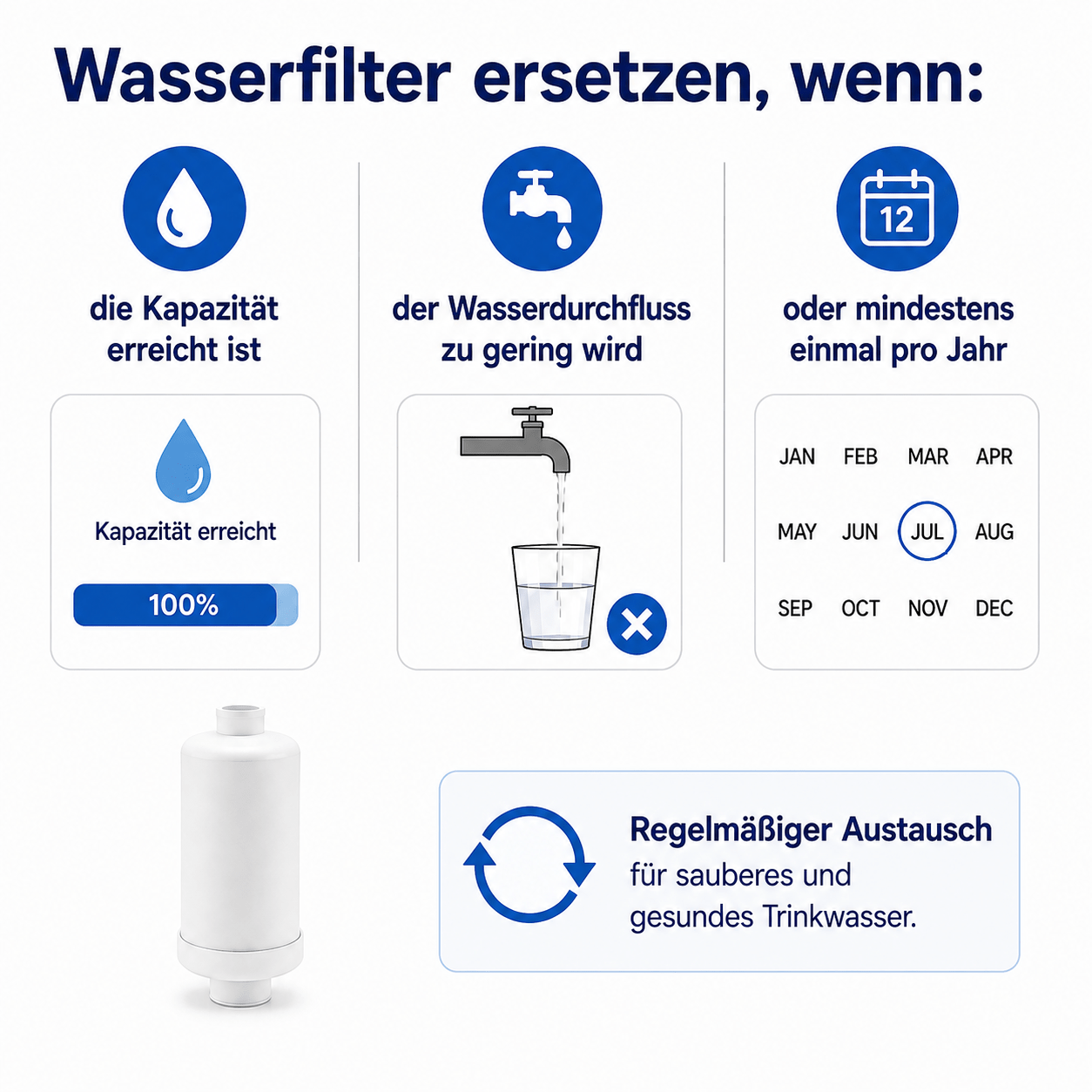 Fluorid- und Arsen-Wasserfilter (2St.) geeignet für Schwerkraftfiltersystem AS-WD010