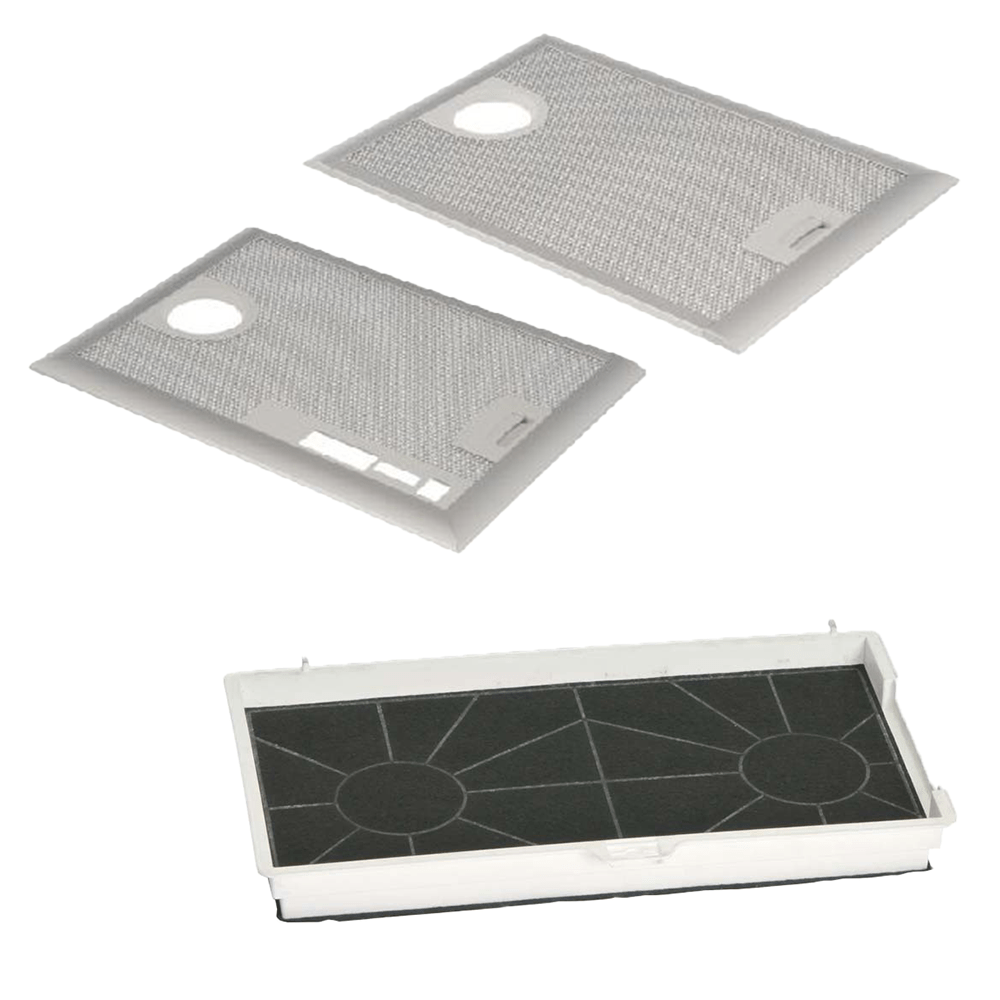 Aktivkohlefilter (1 Stk.) + Metallfilter (2 Stk.) geeignet für Bosch DHL555B