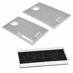Aktivkohlefilter (1 Stk.) + Metallfilter (2 Stk.) geeignet für Bosch DHL555B
