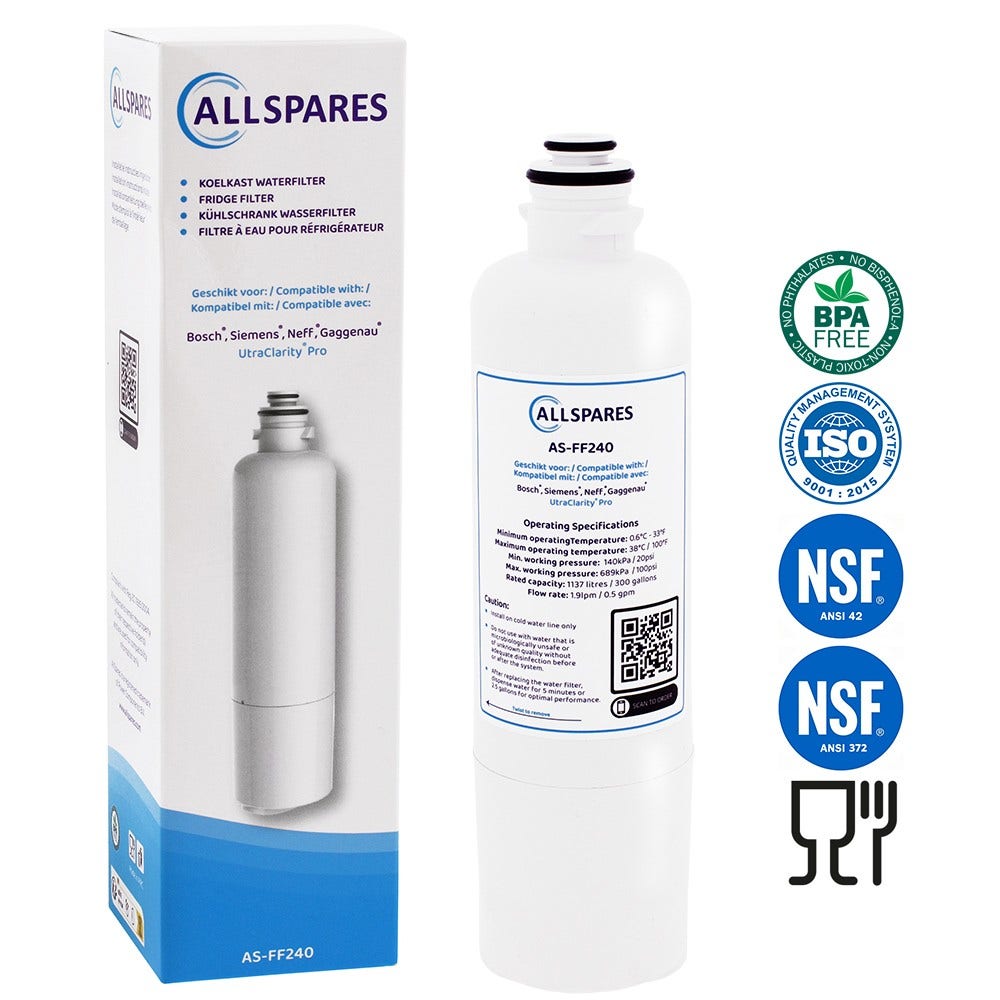 Kühlschrank Wasserfilter UltraClarityPro 11032518 / KSZ50UCP geeignet für Bosch