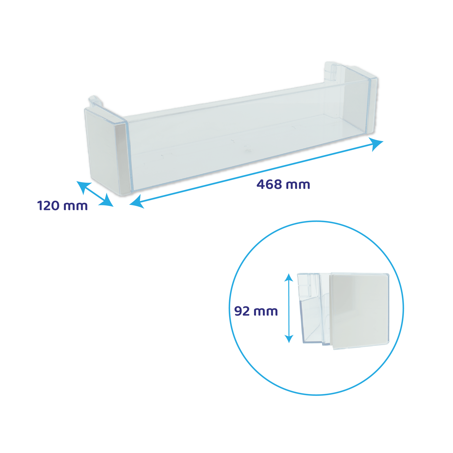 Flaschenhalter für Kühlschrank 468x120mm geeignet für Siemens 00704760