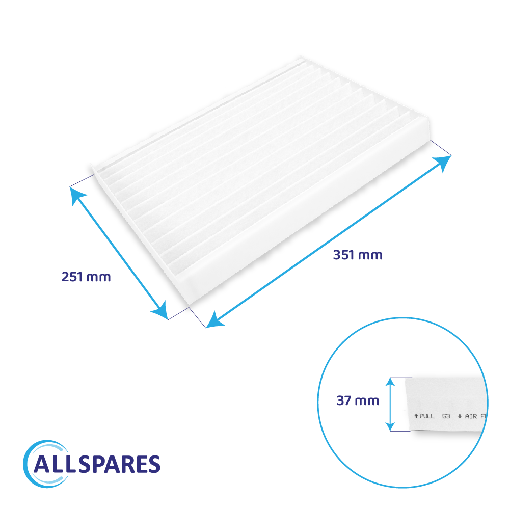 Filter G3 geeignet für Zehnder ISO Defroster DN160