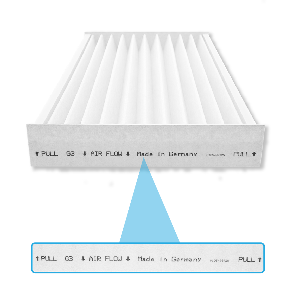 Filter G3 geeignet für Zehnder ISO Defroster DN160