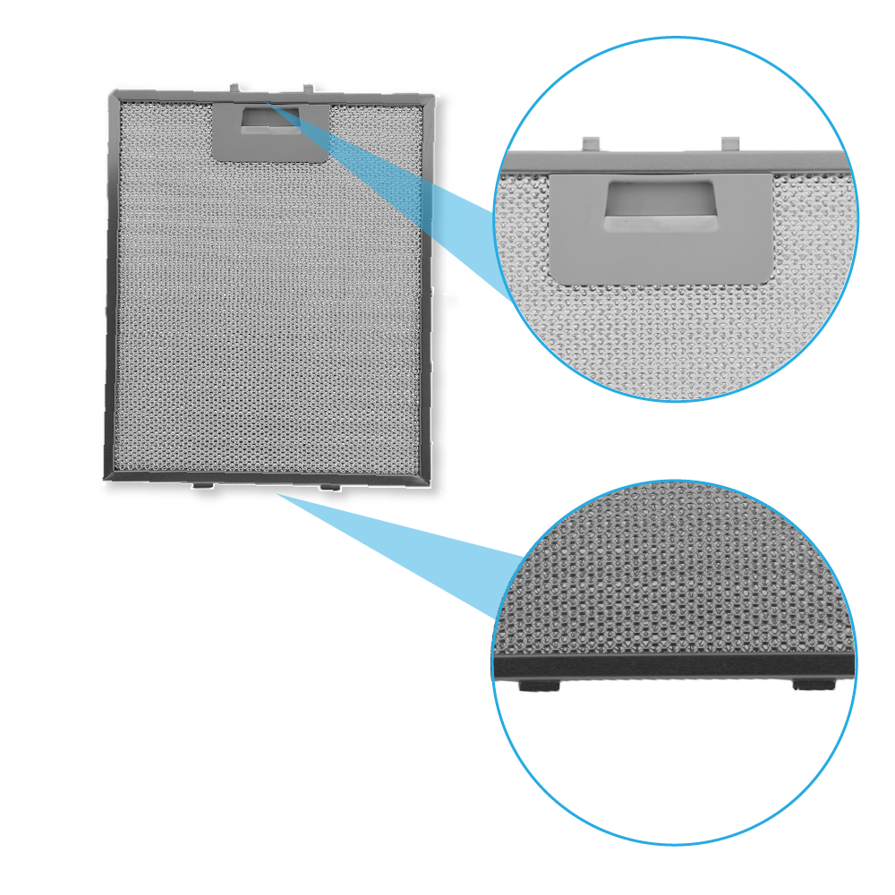 Metall-Fettfilter 276x231mm geeignet für AEG 4055101671