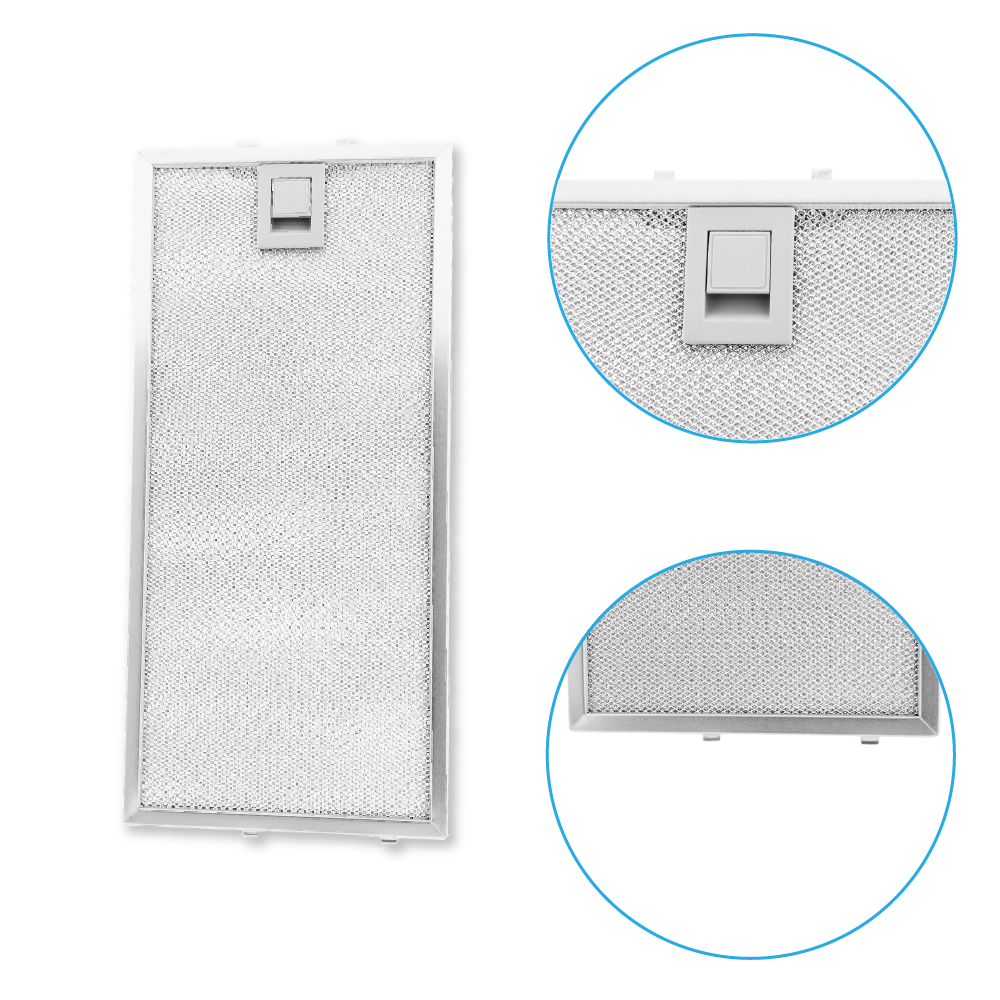 Metall-Fettfilter 350x164mm geeignet für Constructa 435204 / 00435204