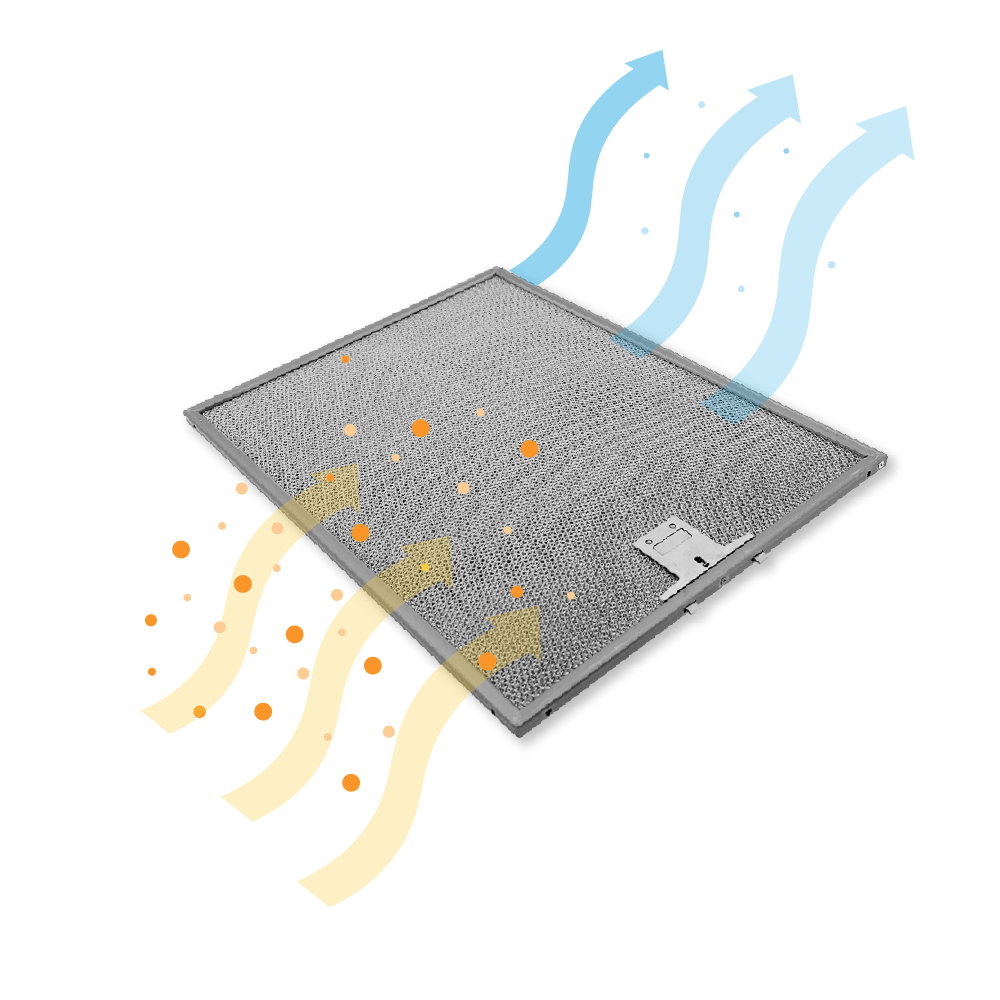 Metall-Fettfilter 375x280mm geeignet für Miele 8270321