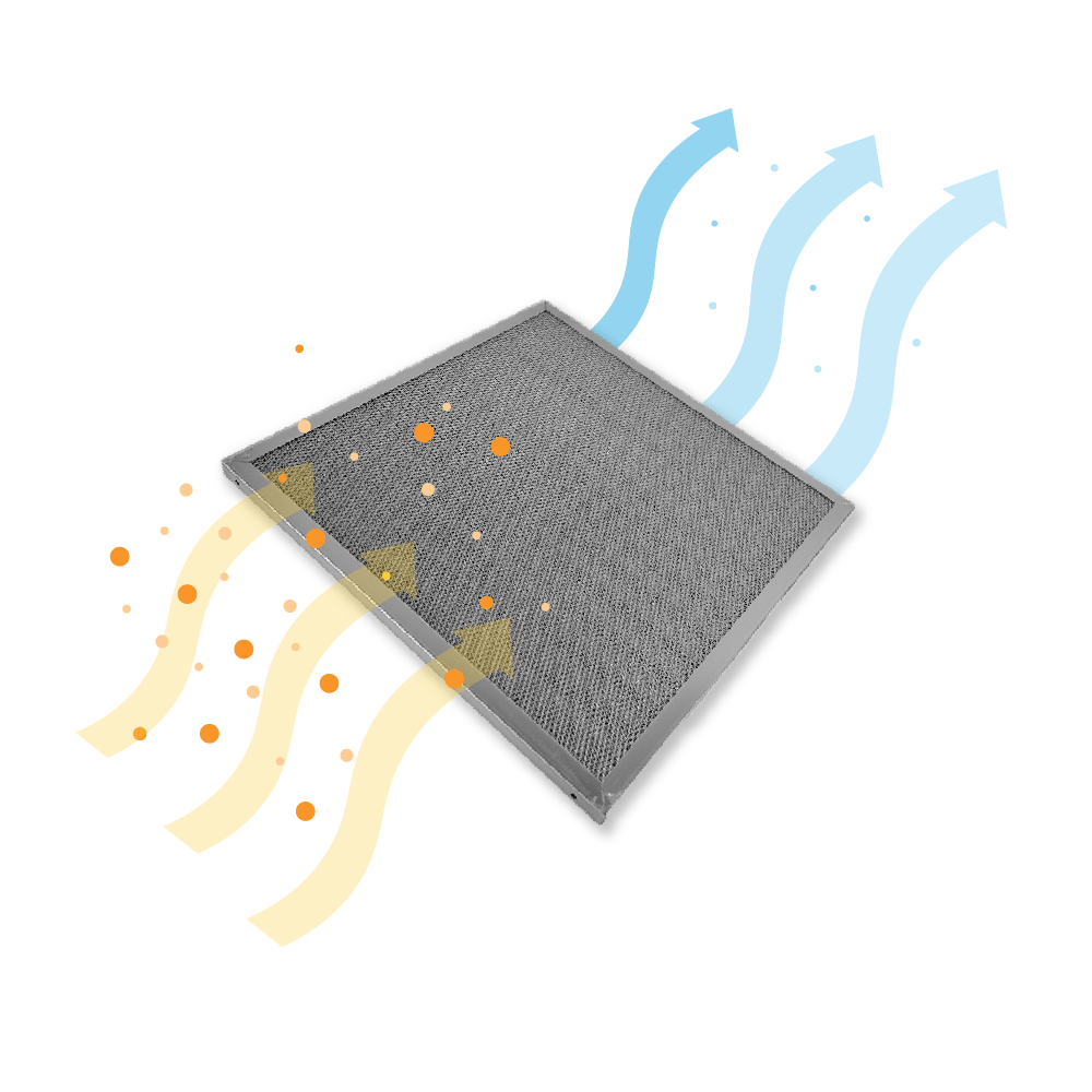 Fettfangfilter | Edelstahl | 500x500x20mm | Gastro Abzugshaube