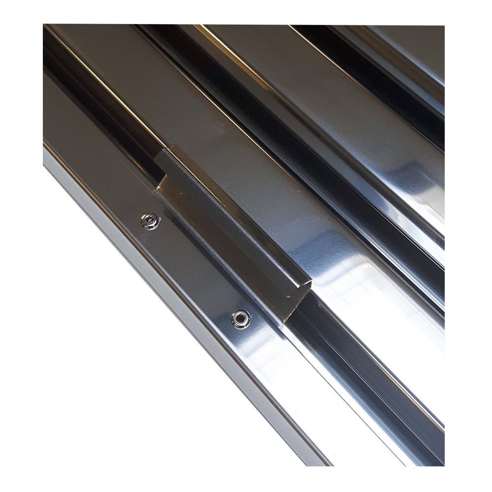 Flammschutzfilter | 400x500x25mm | mit Griffen | Edelstahl | Typ B | schwarz | Gastro Abzugshaube