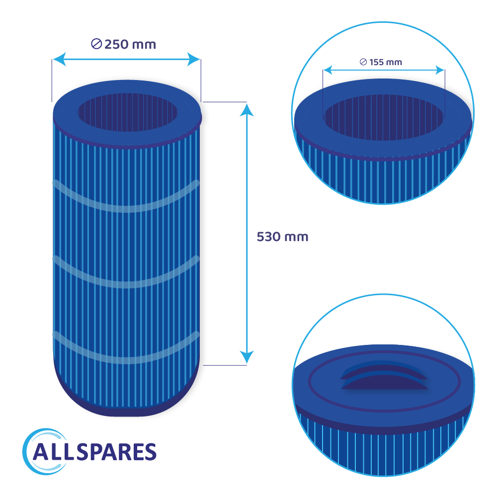 Filterkartusche geeignet für Waterair CW100 (antibakteriell)