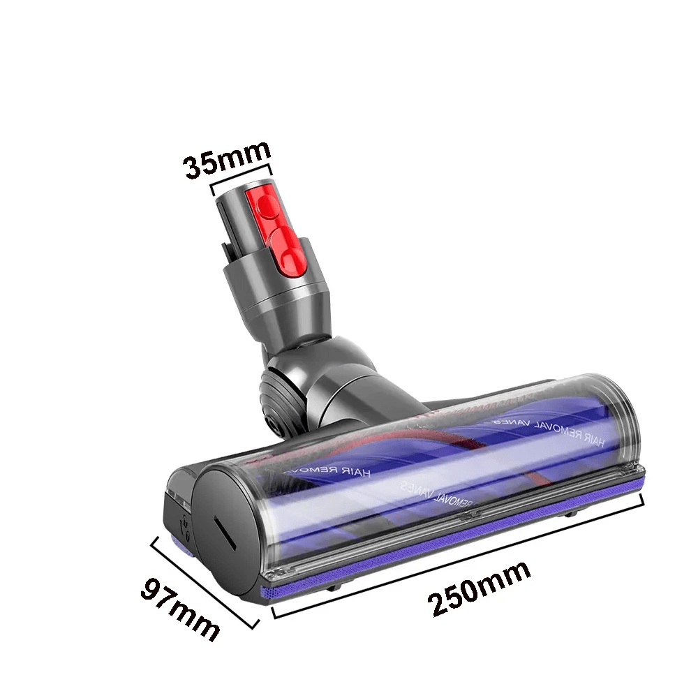 Motorisierte Staubsaugerdüse geeignet für Dyson V7 / V8 / V10 / V11 / V12 (225x70mm)  