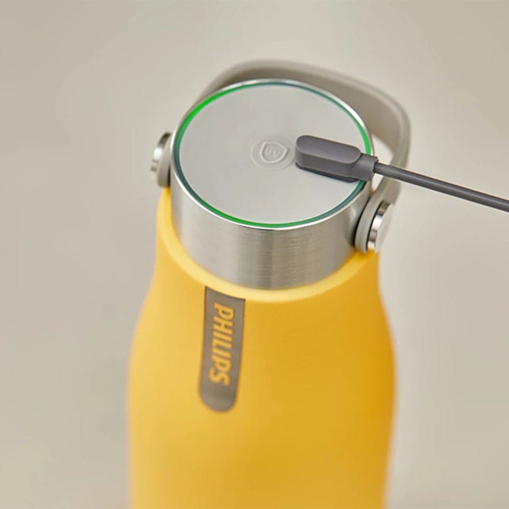 Philips GoZero UV-C LED-Trinkflasche (590 ml) Gelb AWP2788YL