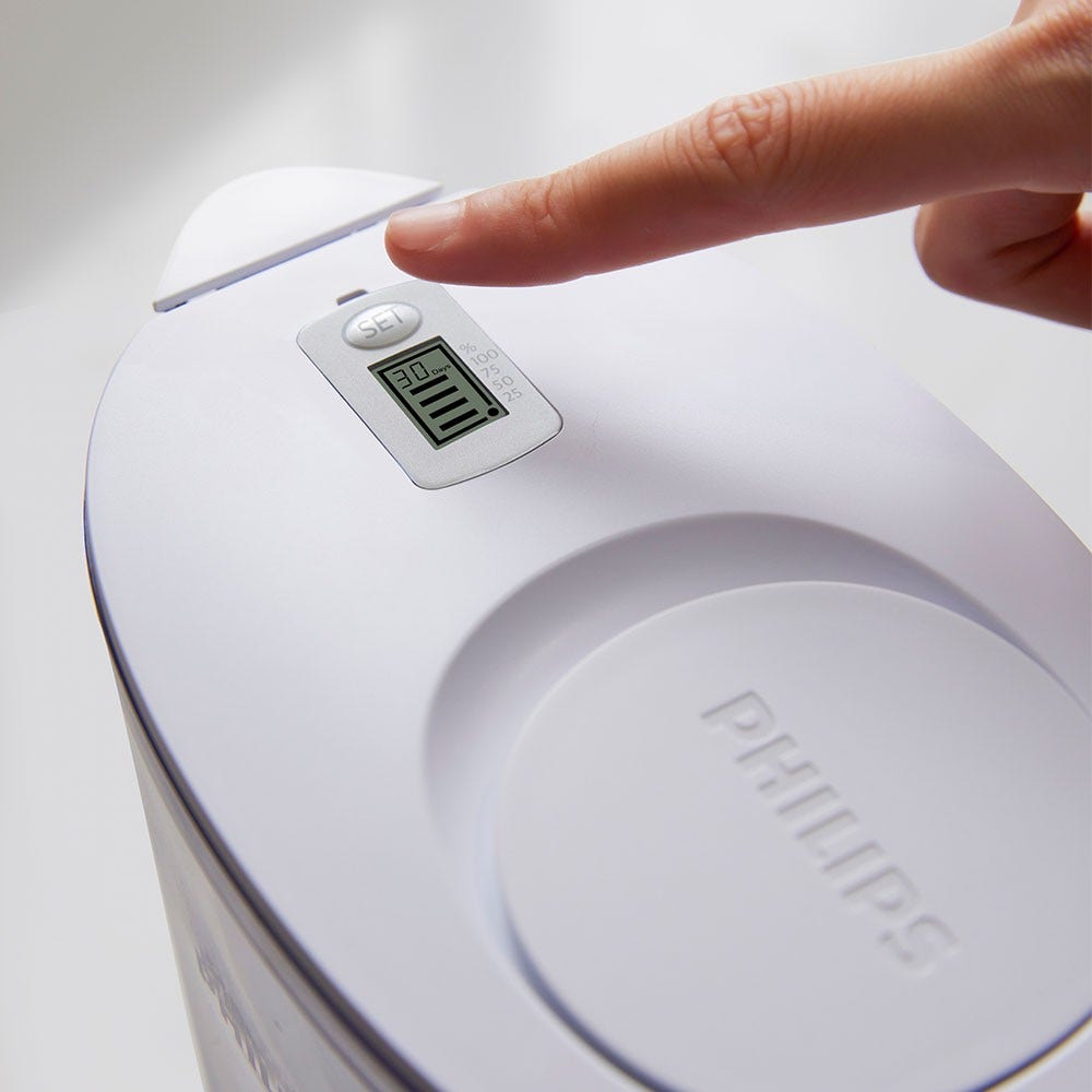 Philips Wasserfilter Kanne 2.6L + 3 Micro X-Clean Wasserfilter (filtert PFAS) AWP2933WHT3