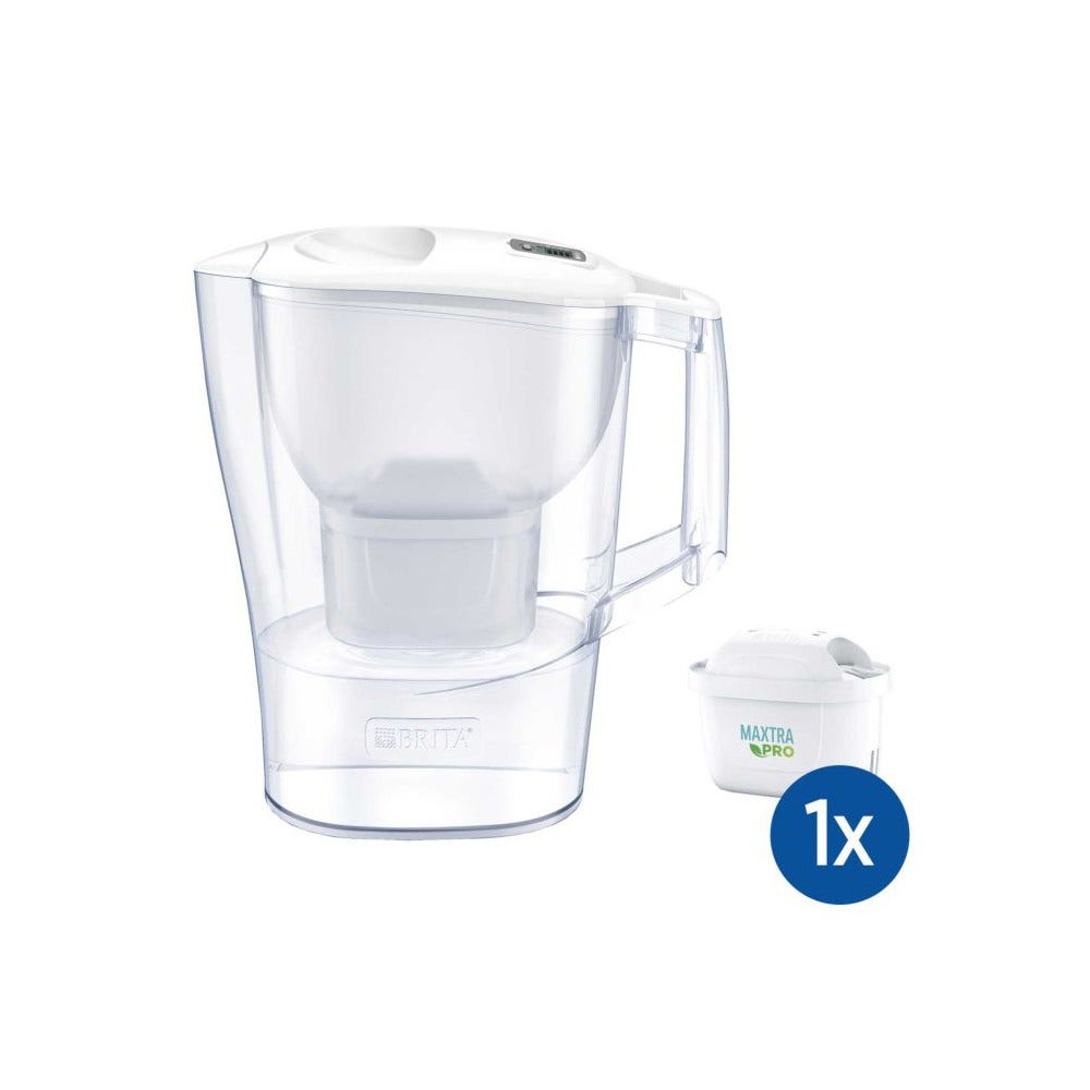 BRITA Aluna Wasserfilter Kanne 2.4L + MAXTRA PRO Wasserfilter 1051116 (filtert PFAS)