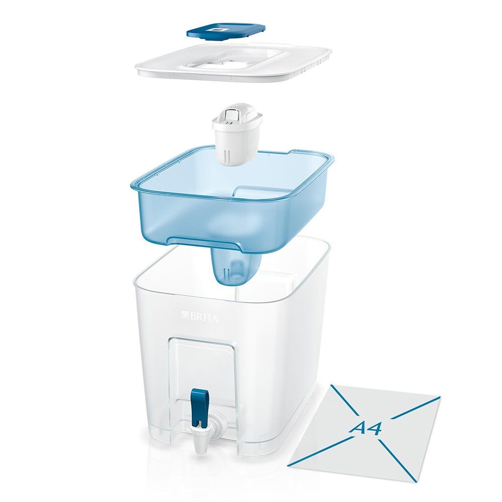 BRITA Wasserfiltersystem Flow 8.2L + 13 MAXTRA PRO Wasserfilter (filtert PFAS)