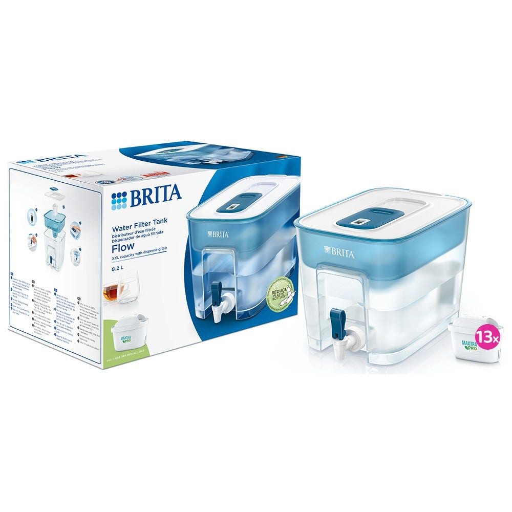 BRITA Wasserfiltersystem Flow + 13 MAXTRA PRO Wasserfilter (filtert PFAS)