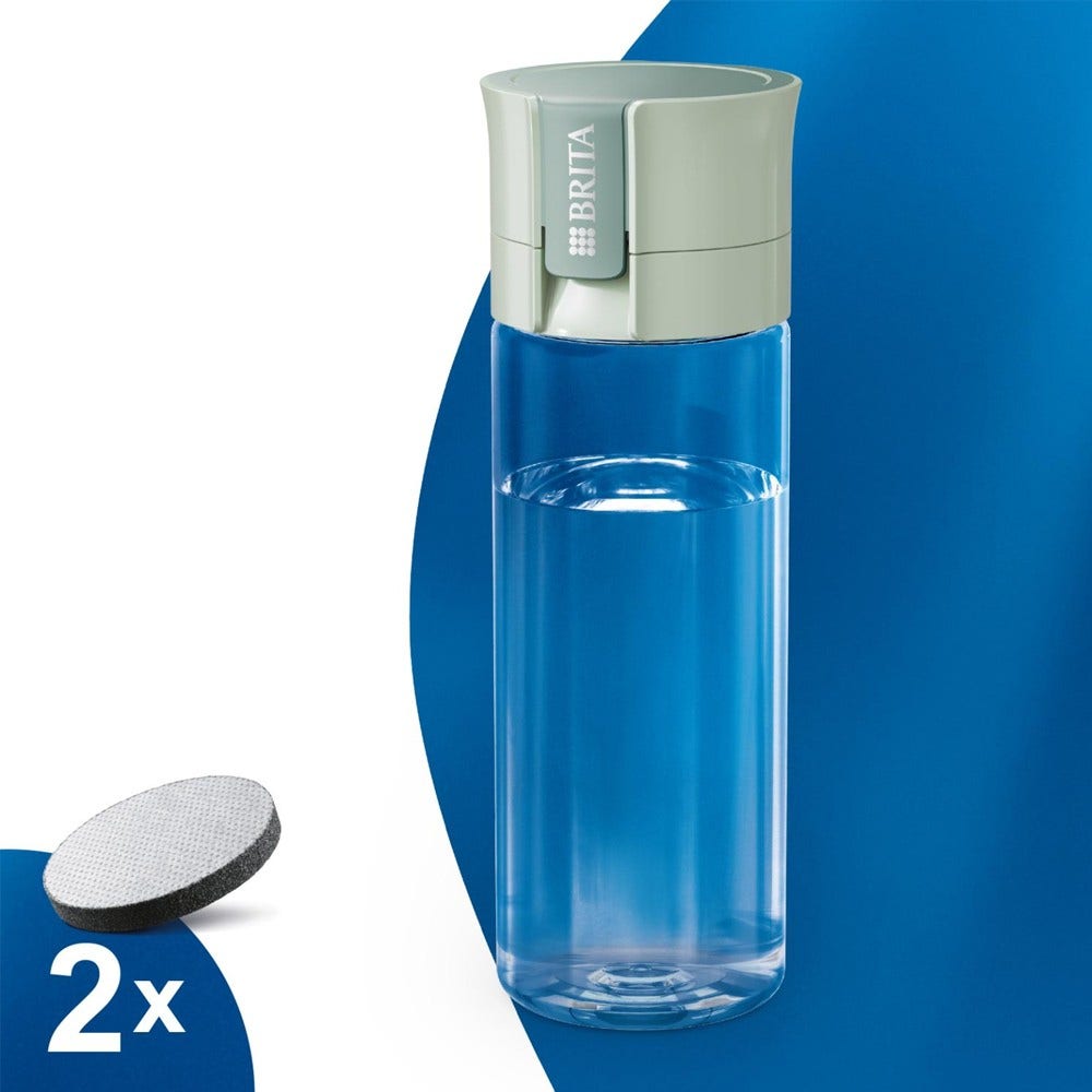 BRITA Vital Trinkflasche Lichtgrün (600 ml) + 2 MicroDisc 1052260