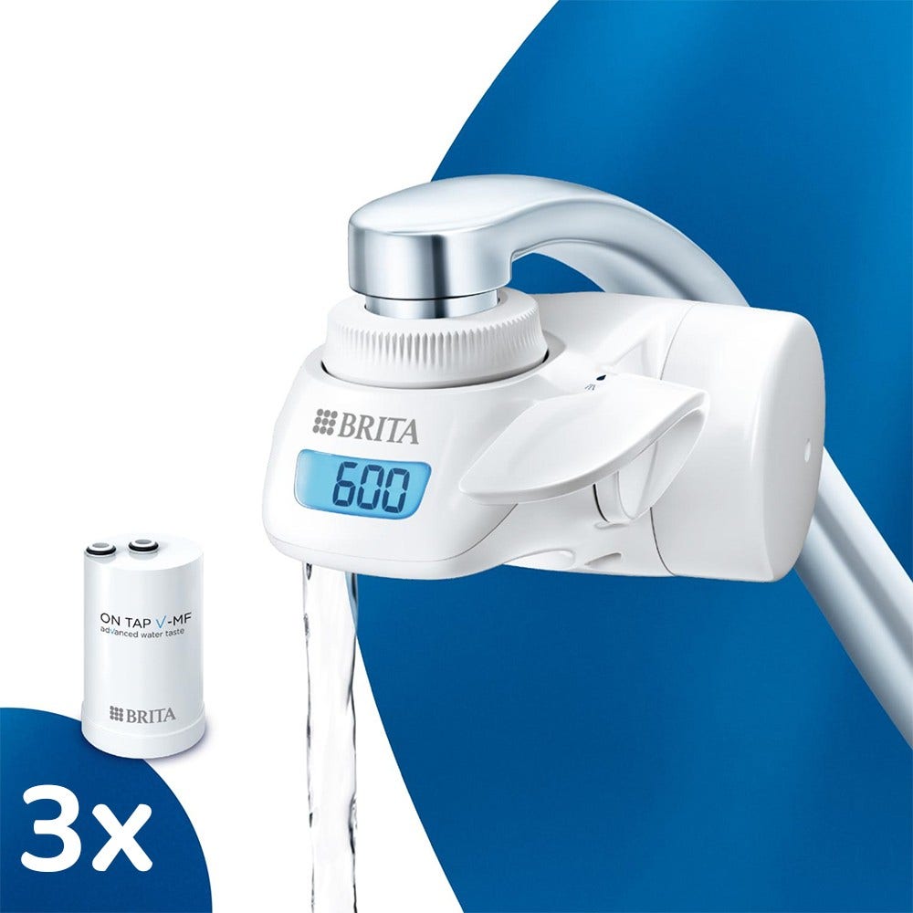 BRITA ON TAP Pro V-MF Wasserfiltersystem >0,5 Mikrometer (filtert PFAS) + 3 Filter