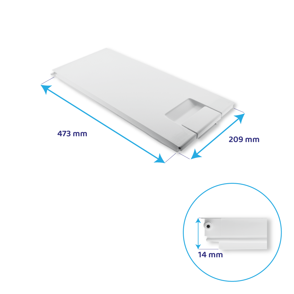 Hotpoint‑Ariston Gefrierfachtür 473x209mm / C00063308