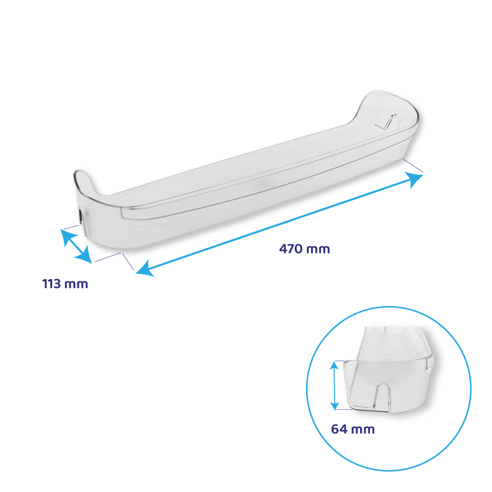 Indesit Flaschenhalter für Kühlschrank 470x113mm / C00272782