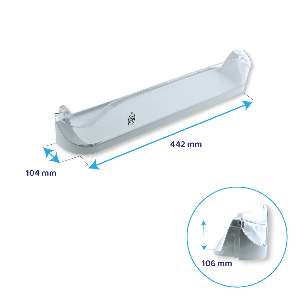 Bauknecht Flaschenhalter für Kühlschrank 442x104mm / C00283225