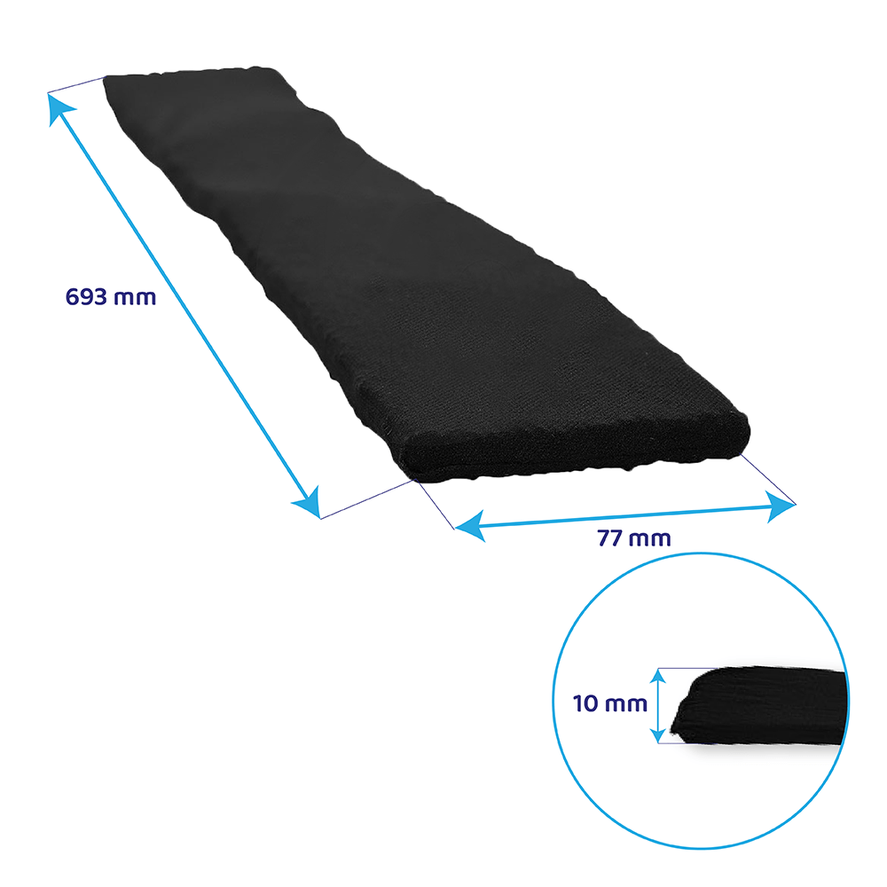 Longlife Aktivkohlefilter 693x77mm geeignet für Ikea FÖRDELAKTIG 504.494.03 / 905.348.52