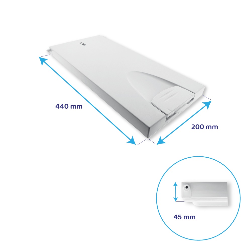 Indesit Gefrierfachtür 440x200mm / C00881952