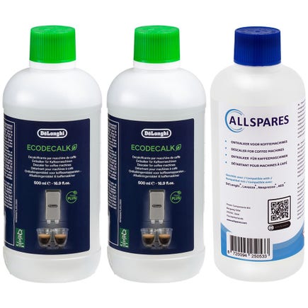 Delonghi EcoDecalk Flüssiger Entkalker (500ml) DLSC500 Promo Pack (2+1)