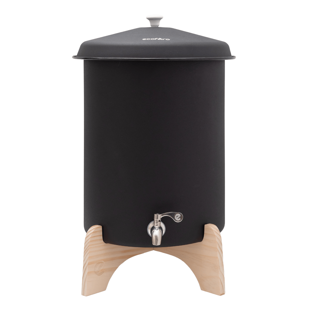 Ecofiltro Wasserfilter 20L Starterset Schwarz (filtert PFAS)