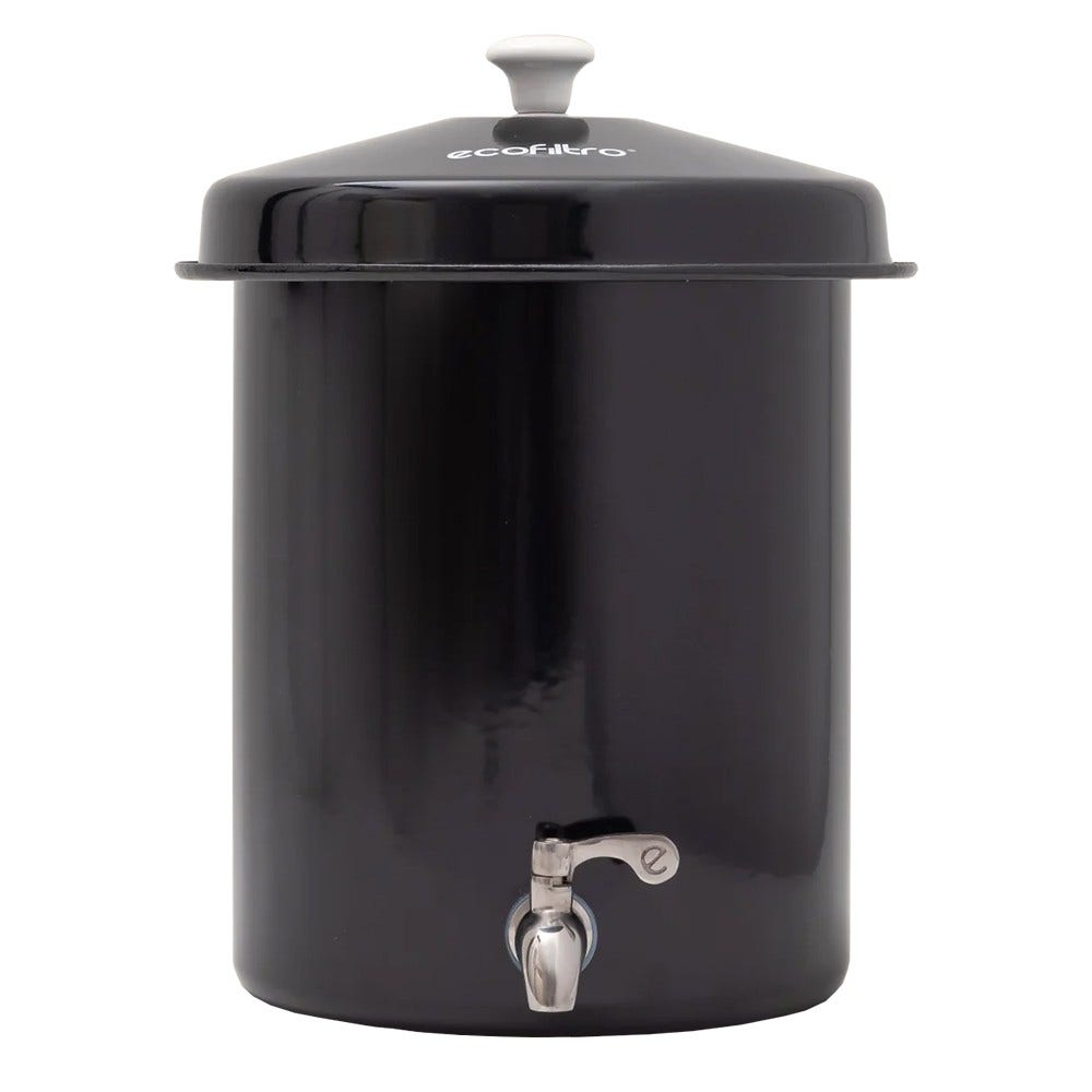 Ecofiltro Wasserfilter 5L Starterset Schwarz (filtert PFAS)