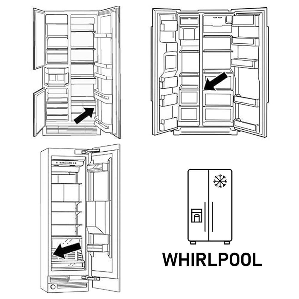 Kühlschrank Wasserfilter geeignet für Whirlpool SBS002 / SBS200P