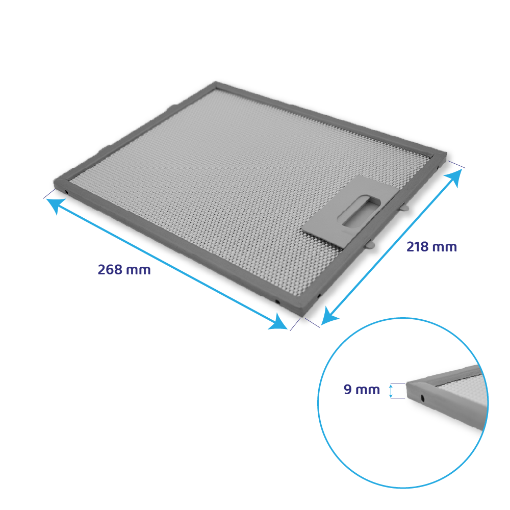 Hotpoint-Ariston Metall-Fettfilter 215x268x8mm 481248048083