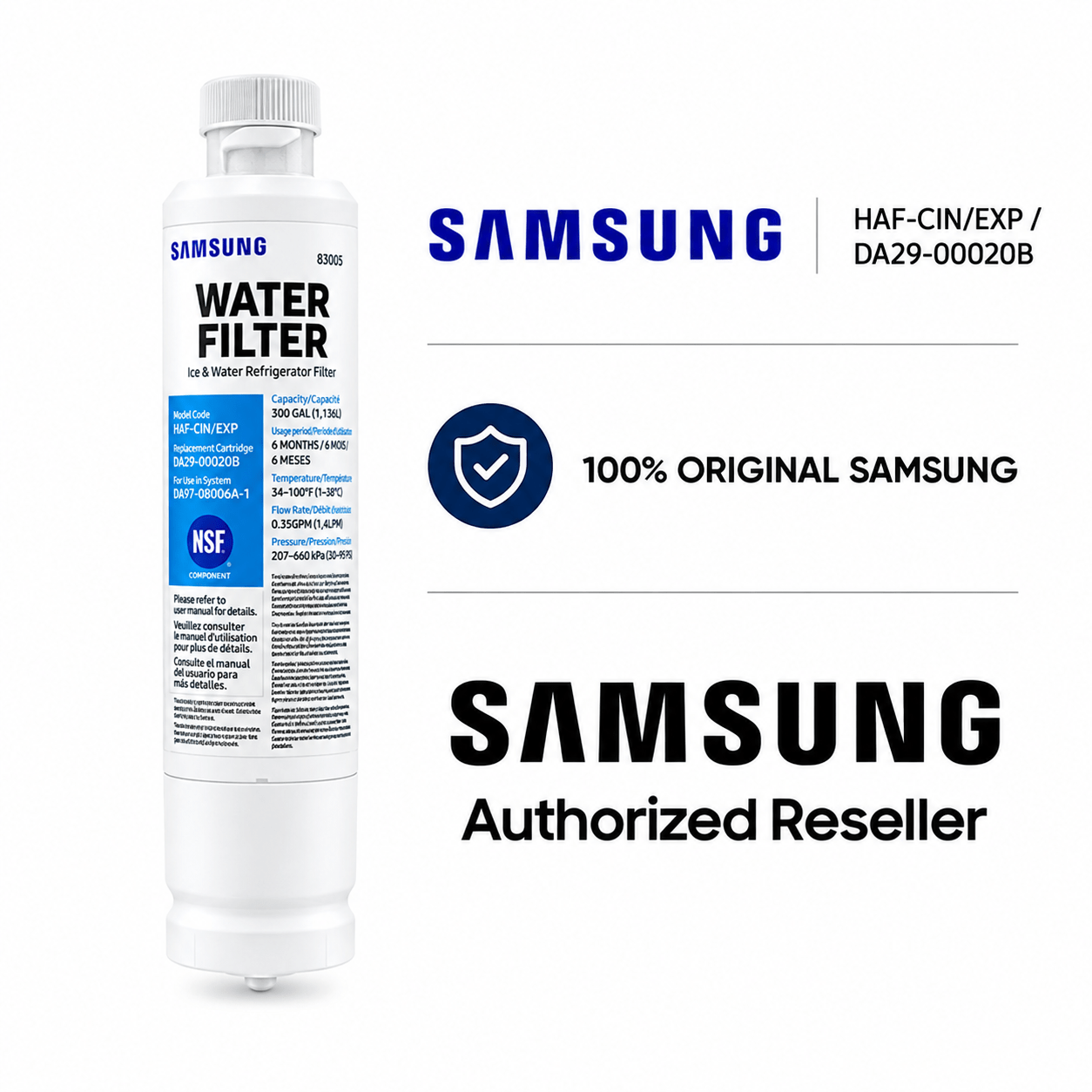 Original Samsung Wasserfilter HAF-CIN/EXP / DA29-00020B