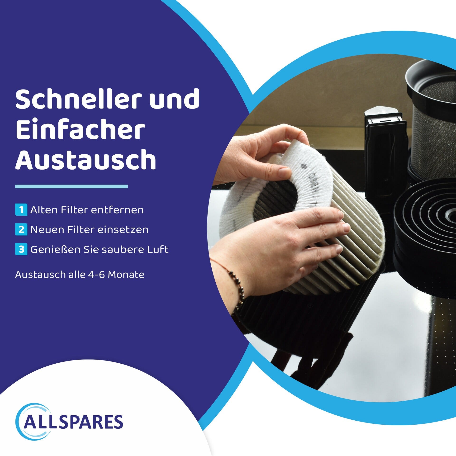 Aktivkohlefilter PUAKF – geeignet für BORA Pure, X Pure & S Pure
