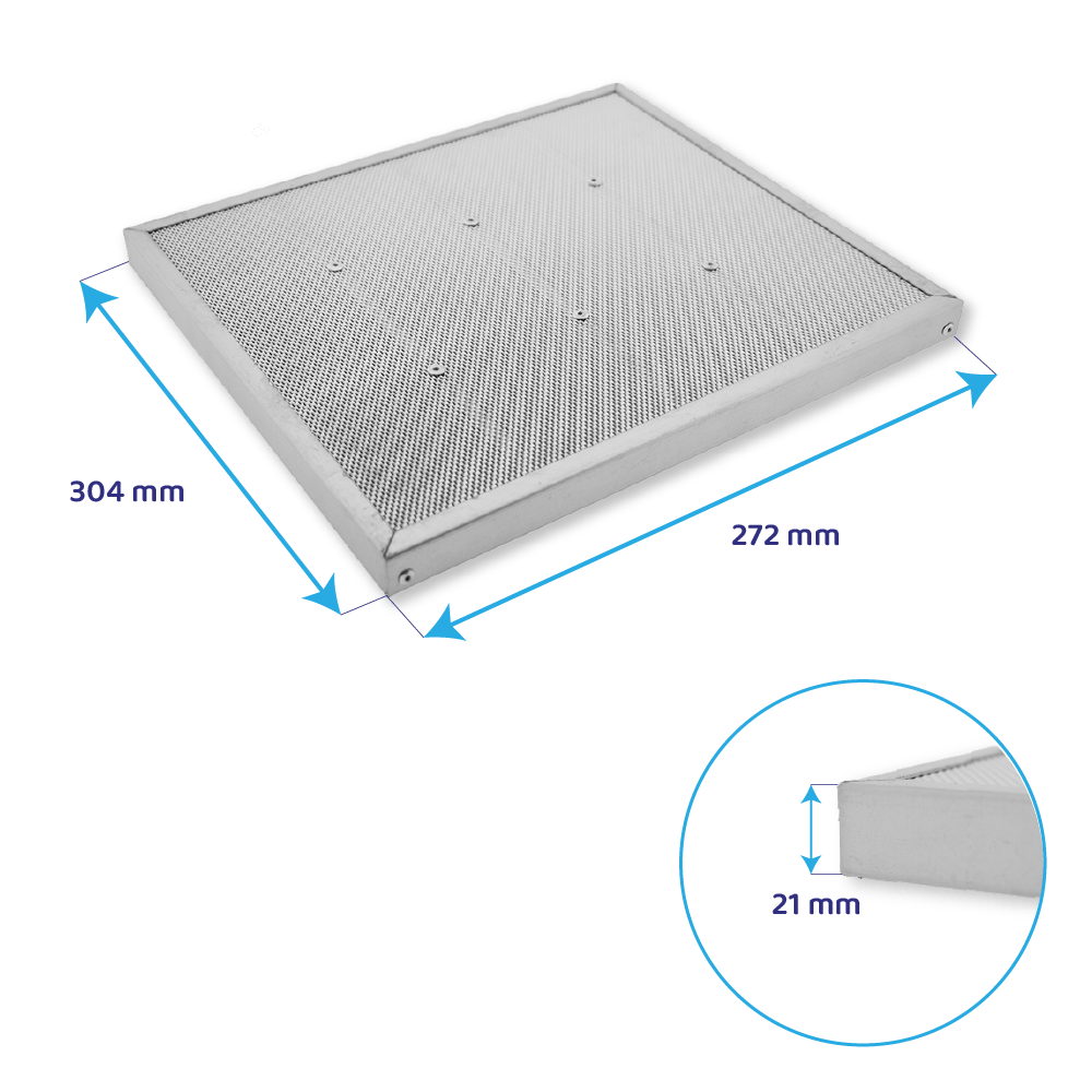 Falmec Carbon.Zeo Regenerierbarer Aktivkohlefilter KACL.931 / DOWNDRAFT (4St.)