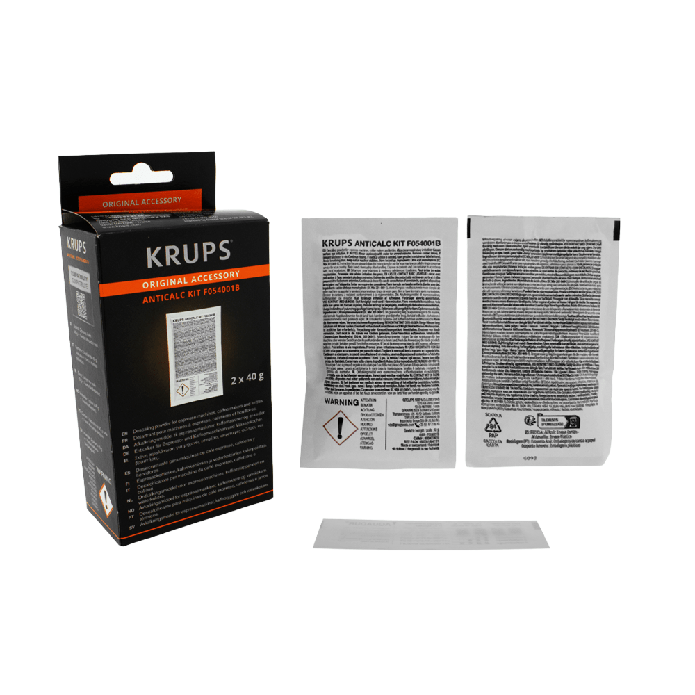 Krups Pflegeset Kaffeemaschine Wasserbehälter + 3x Entkalkungsset