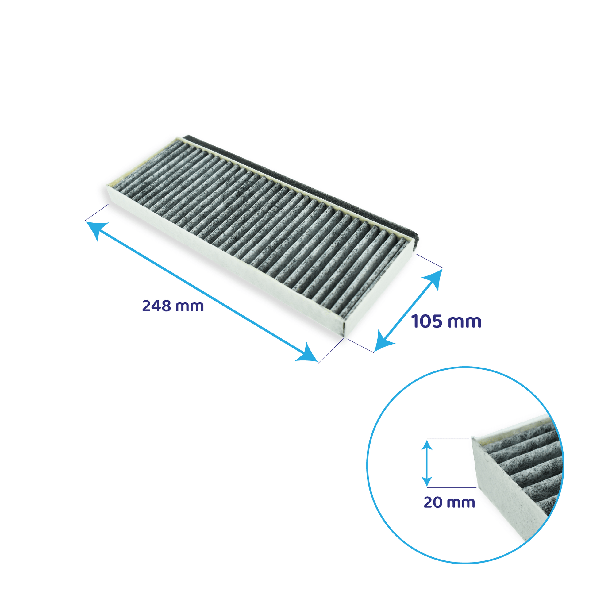 CleanAir Plus Aktivkohlefilter geeignet für Balay 11041790 (2St.)