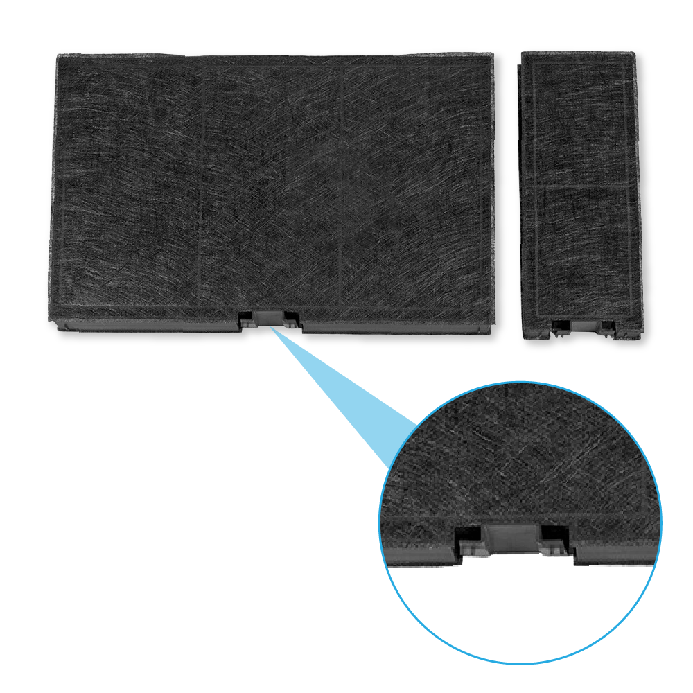 Aktivkohlefilter geeignet für Neff 11018700 / Z51AIA0X0 (2St.)