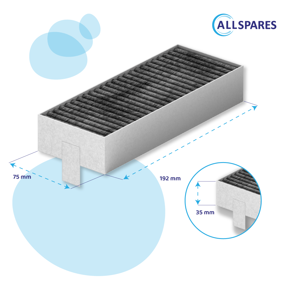 CleanAir Plus Aktivkohlefilter geeignet für Bosch Serie 4 | Serie 6 | Serie 8 | HEZ9VRCR0 (4St.)