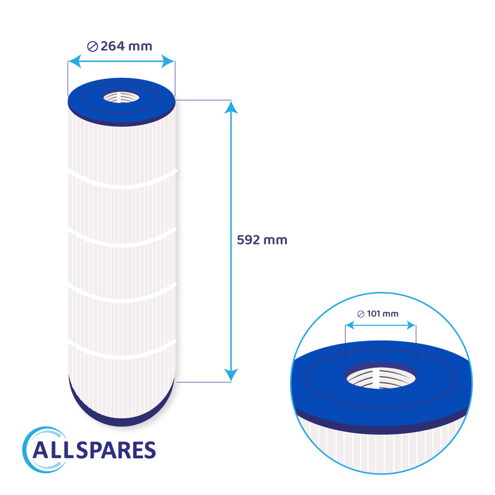Whirlpool Filter geeignet für Emaux Galaxy ICF150 / ICF150-CE