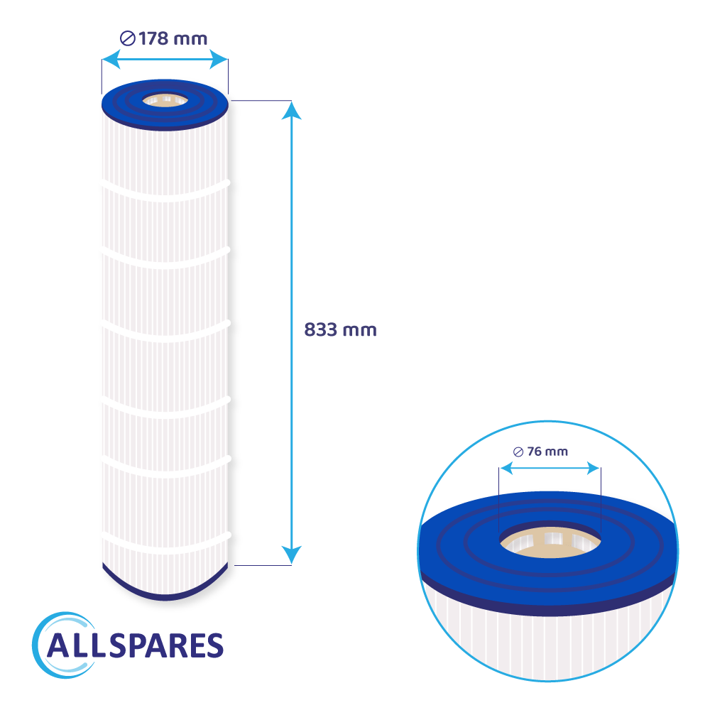 Whirlpool Filter geeignet für Emaux Galaxy ICF530 / ICF530-CE