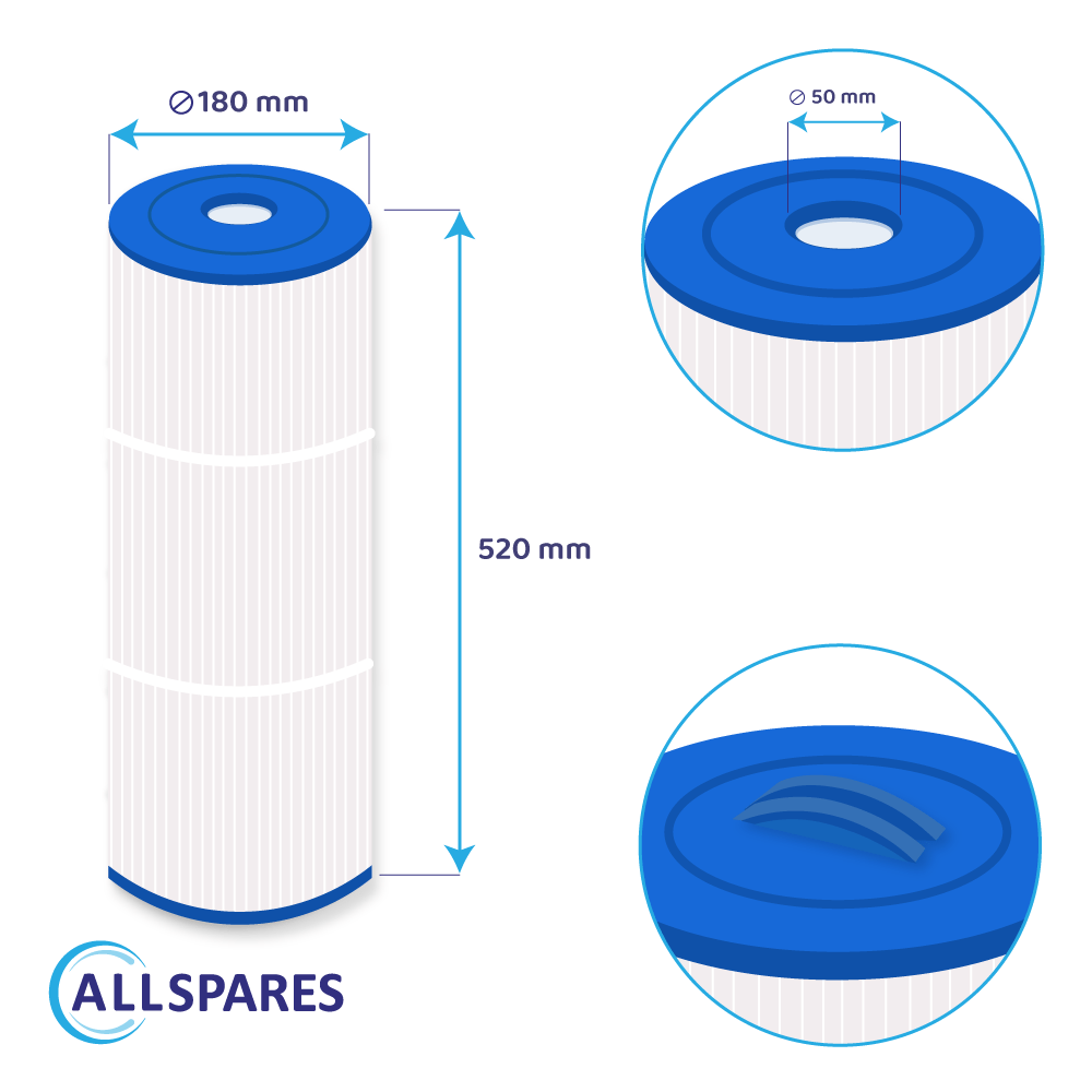 Whirlpool Filter geeignet für Weltico C5, 62615