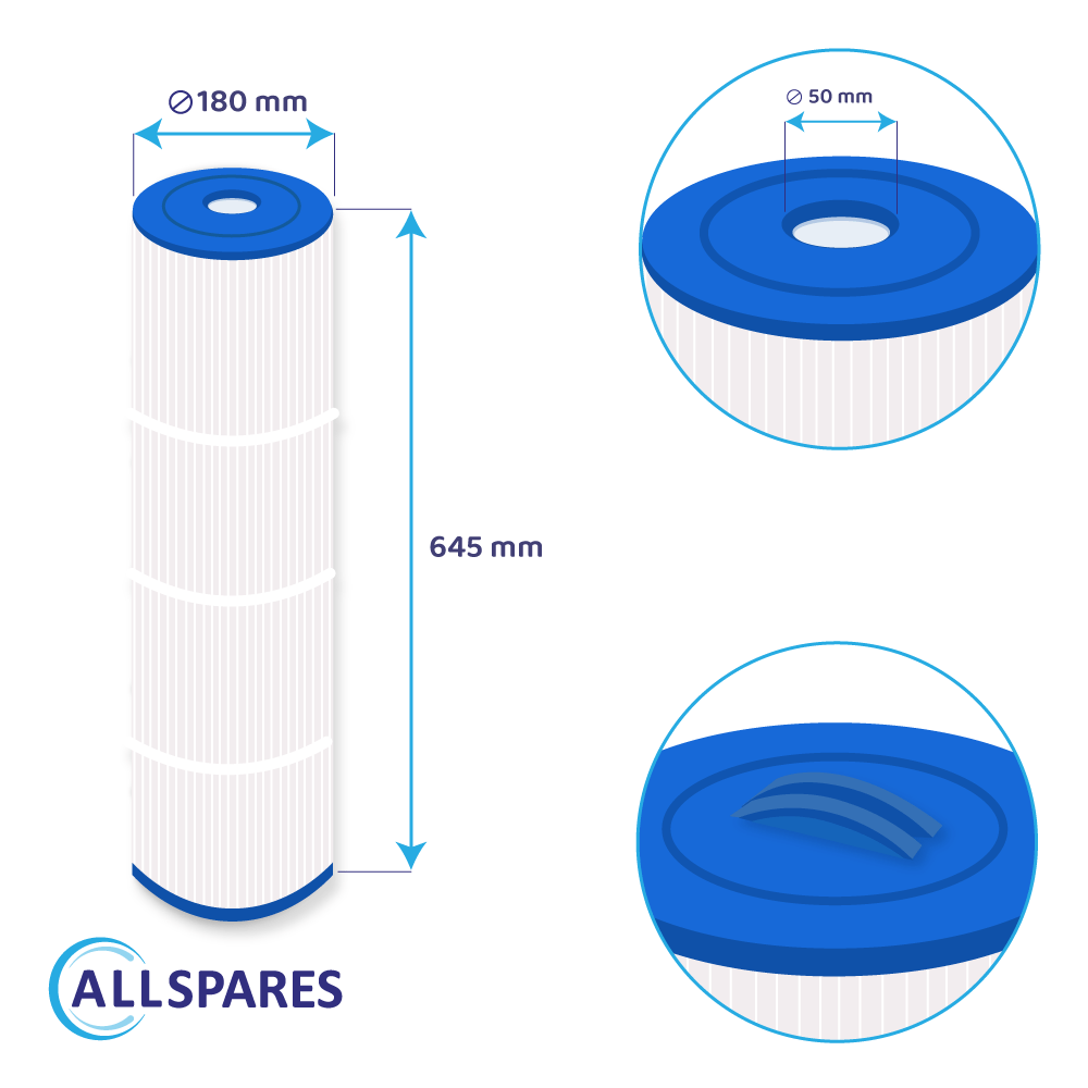 Whirlpool Filter geeignet für Weltico C6, 62616