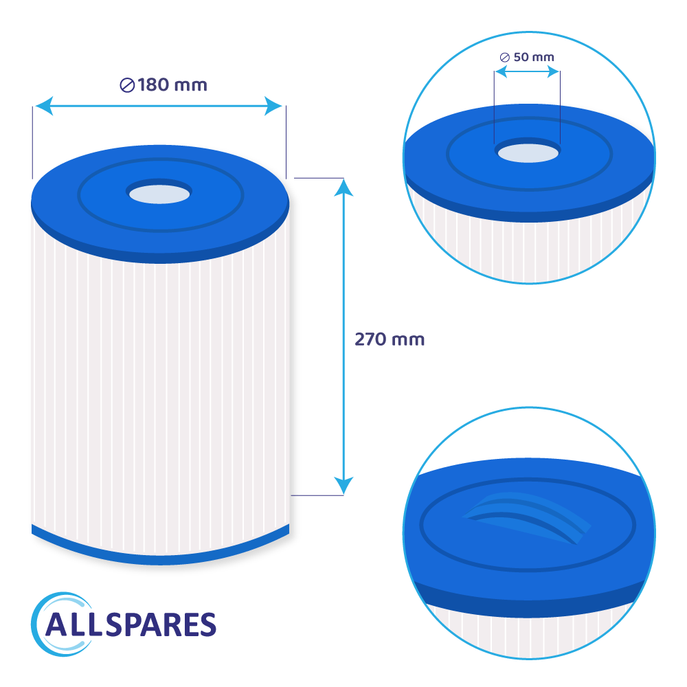 Whirlpool Filter geeignet für Weltico C2, 62612