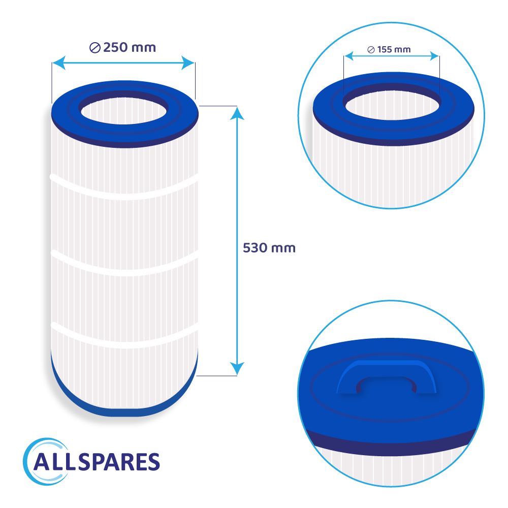 Whirlpool Filter geeignet für Waterair CW150 / 008554