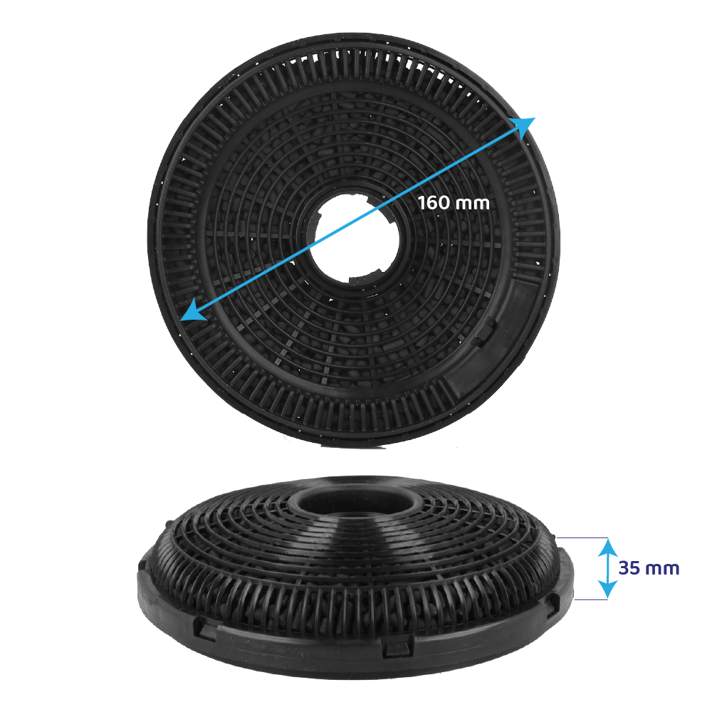 Silverline Aktivkohlefilter KF100 (2 Stk.)