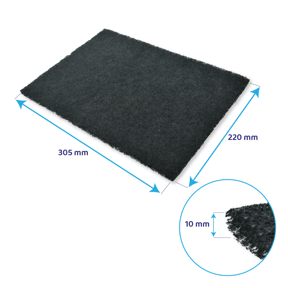 Aktivkohlefilter geeignet für Fagor 79X8361 / AK204AE1 (3st.)