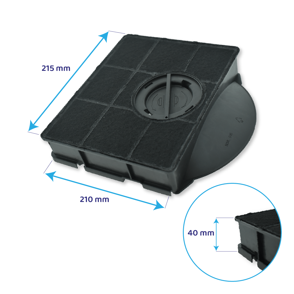 Turboair Aktivkohlefilter F00189/S