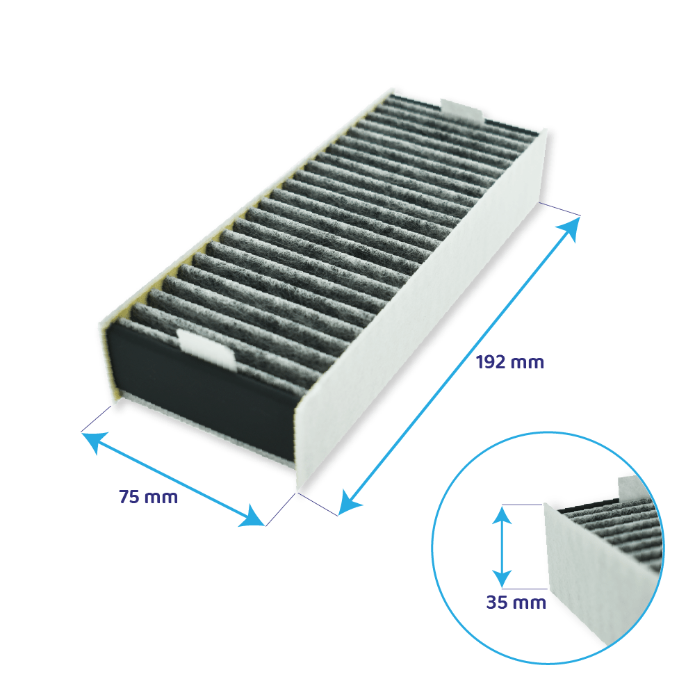 Constructa CleanAir Aktivkohlefilter-Set 17007113 / Z821UD0 von AllSpares